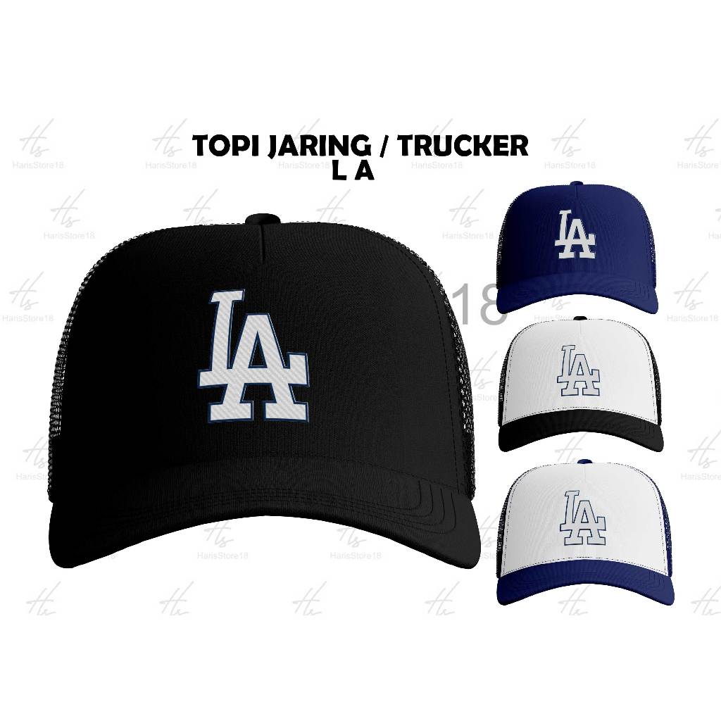 Topi Jaring LA / Topi Trucker Custom / Topi Sablon LA