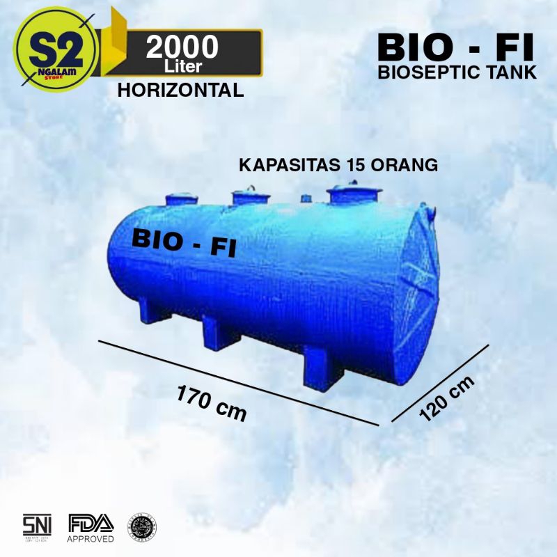 Tangki Tandon Air Bioseptic Tank 2000 Liter