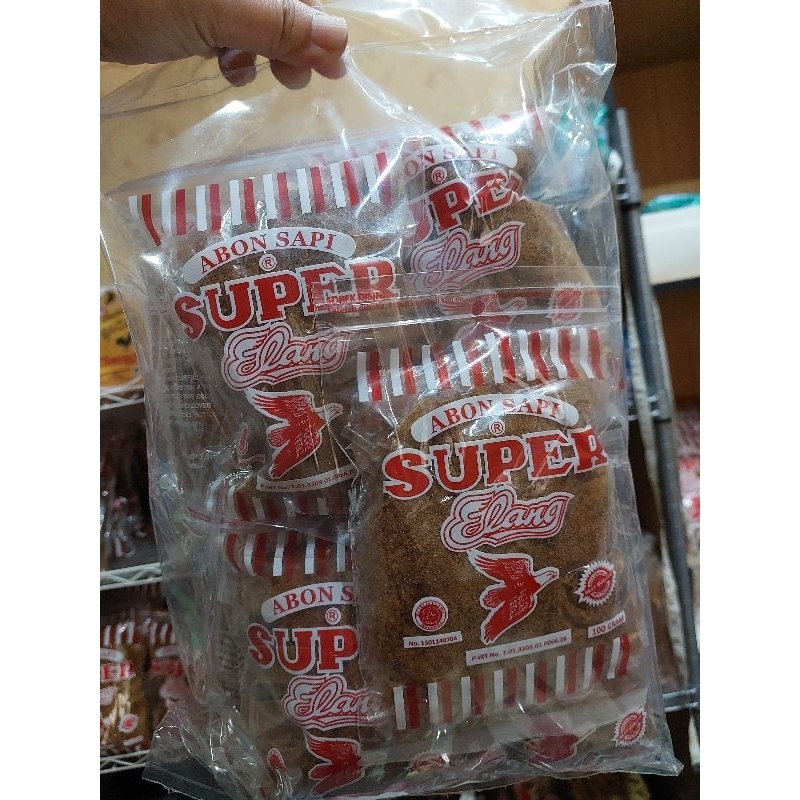 

Abon sapi super elang 1 kg isi 10 pc @100 gram