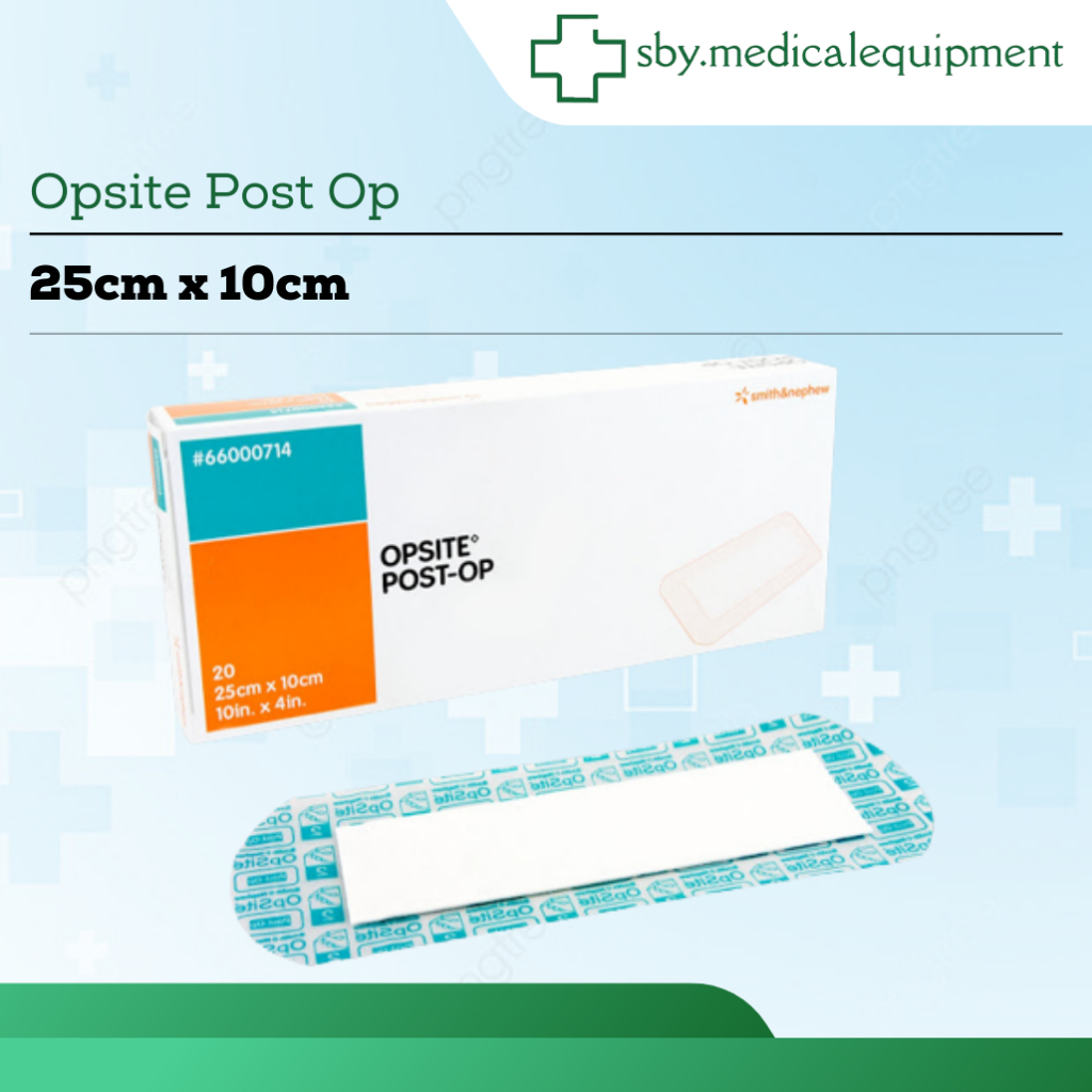 OPSITE POST OP 25 cm x 10 cm Plester Luka Tahan Air Opsite 25x10