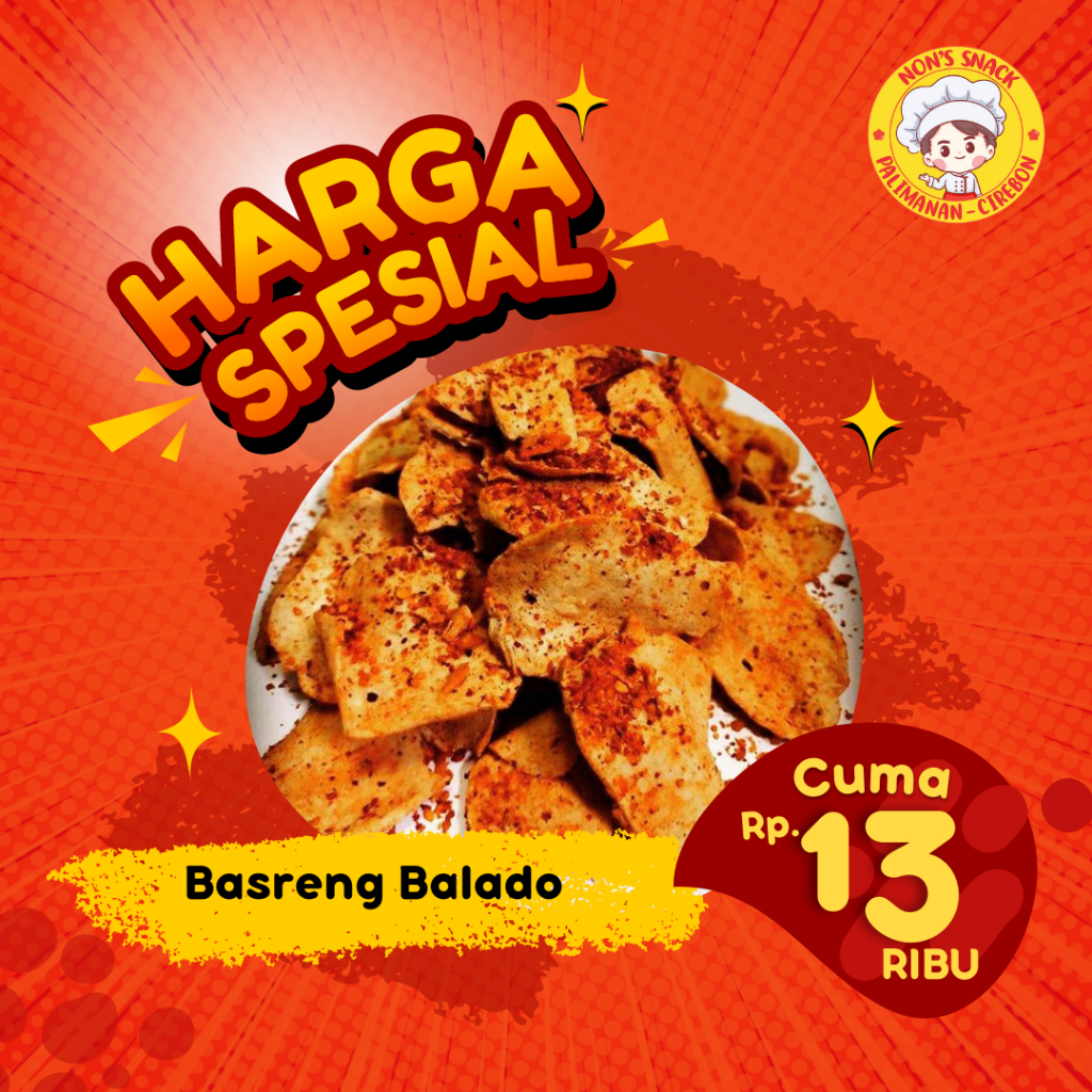 

BASRENG BALADO 250 GRAM NON'S SNACK CIREBON