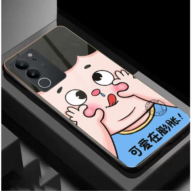 Softcase Glass Hp Vivo V29 [NK168] Case Vivo V29 | Kesing Vivo V29 | Softcase Vivo V29 | Kesing Hp V