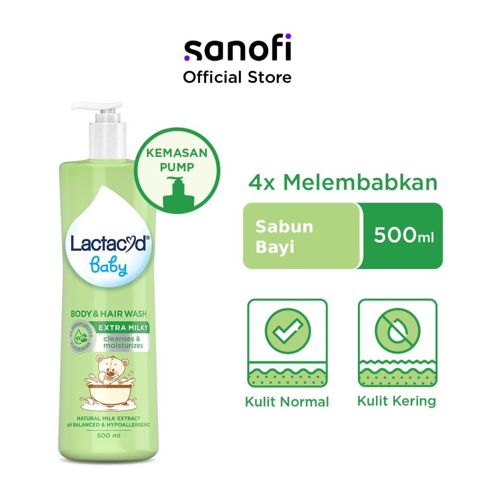 LACTACYD BABY EXTRA MILKY 500ML