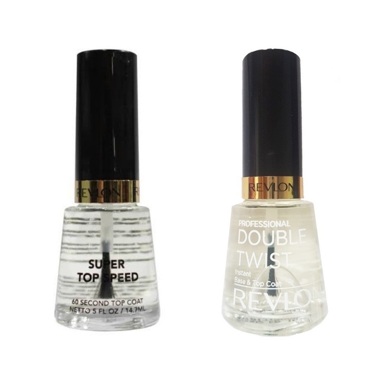 REVLON Kutek Nail Polish Super Top Speed-Double Twist Top & Base Coat