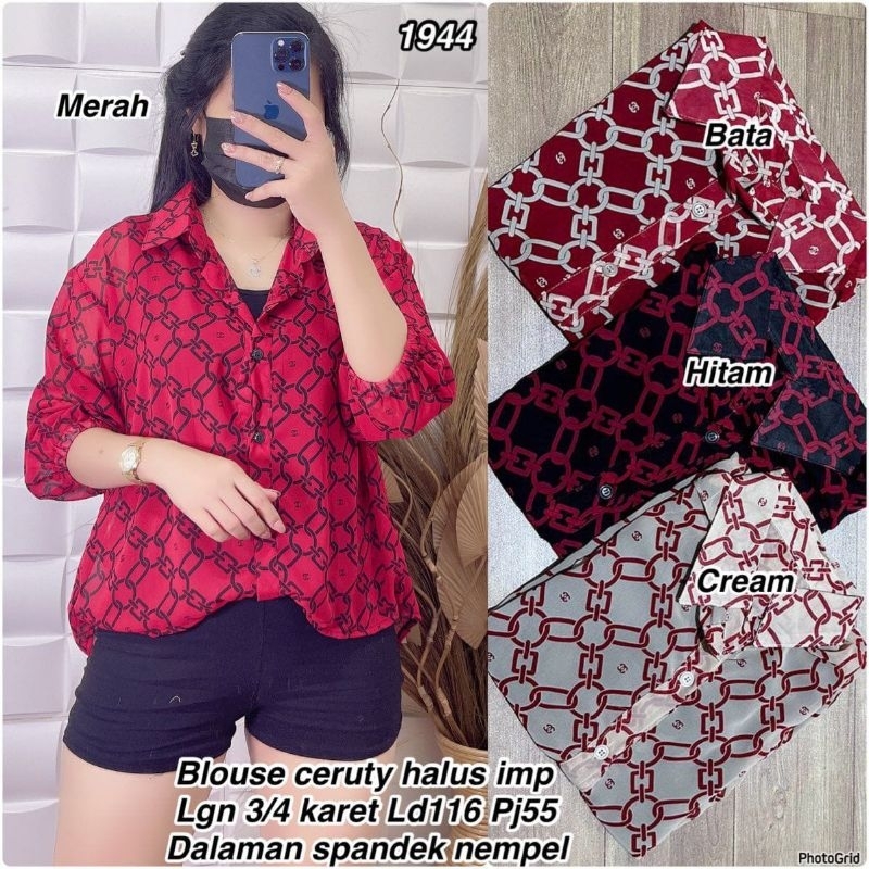 WRs blouse import ceruty 2in1