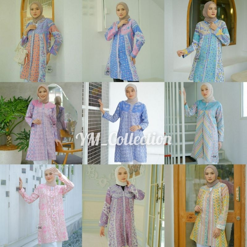 Tunik batik wanita modern kantor elegan tunik batik wanita terbaru