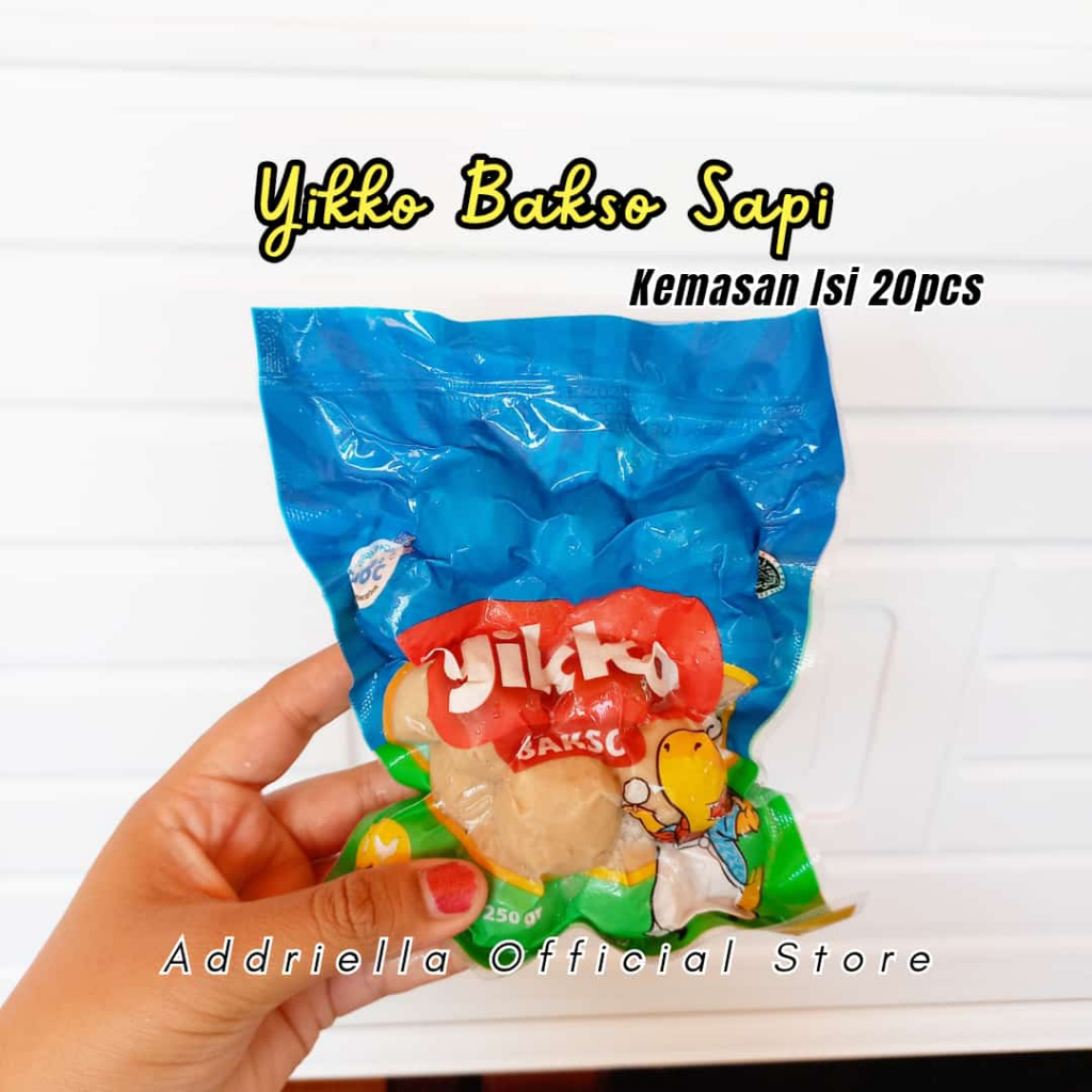 

ADDRIELLA Yikko Bakso Sapi isi 20pcs | Yikko/Frozenfood/Frozenfood Murah