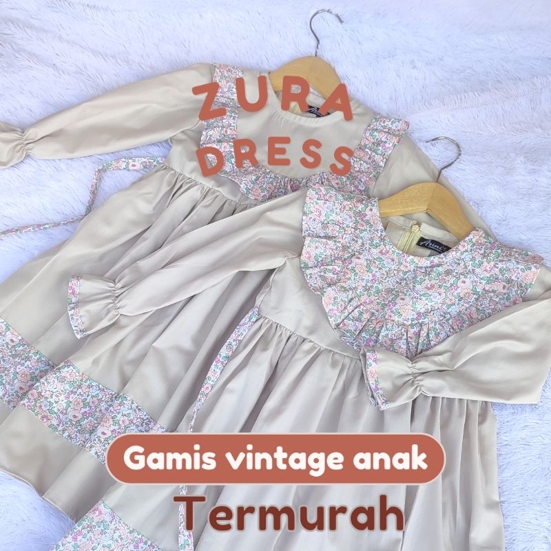 ZURA DRESS/Gamis vintage anak 2-3 tahun
