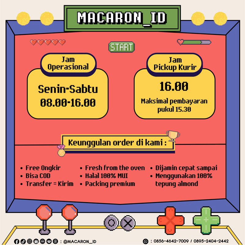 Macaron Custom 2D Bisa Tambah Foto Tulisan Dan Hiasan