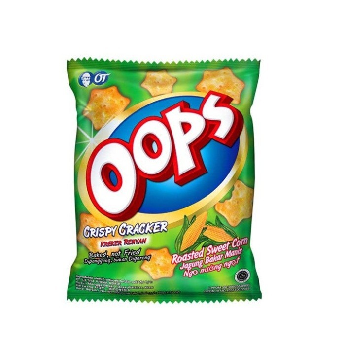 

Oops Crispy Crackers Roated Sweet Corn 45 g