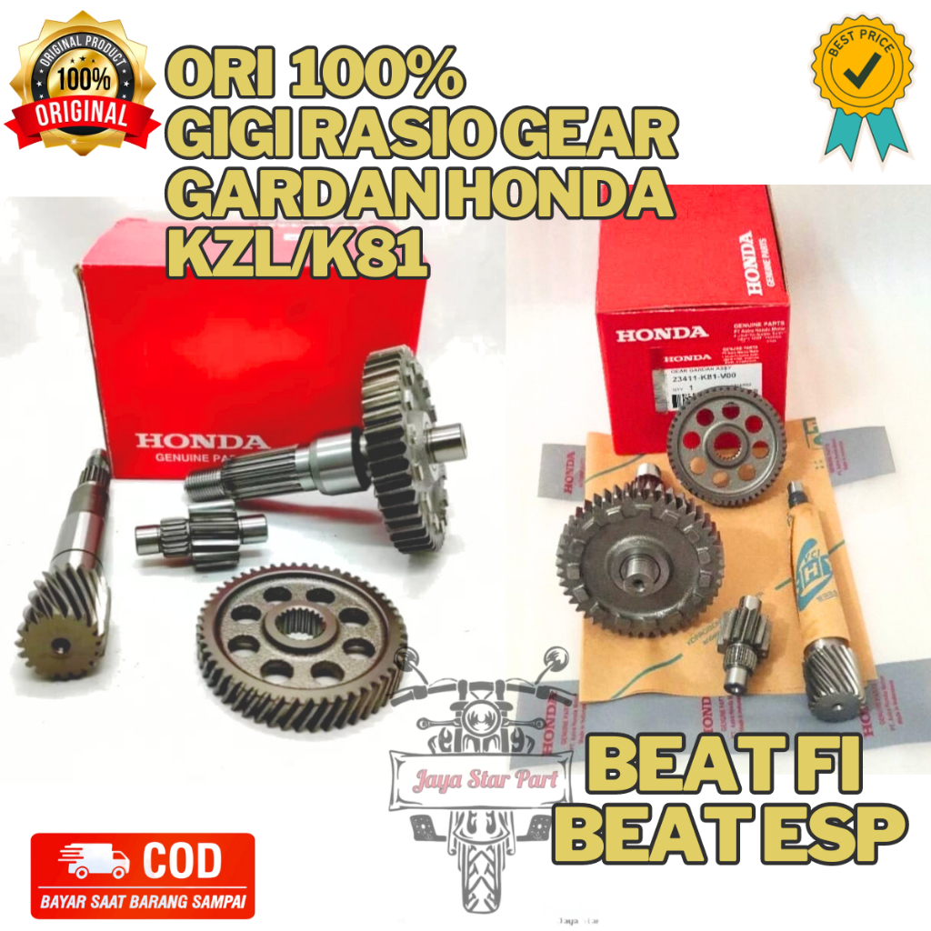 ORIGINAL HONDA AHM GIGI RASIO ASLI ORI HONDA KODE KZL/K81 GEAR GARDAN SET KUALIATAS TERBAIIK DAN DI 