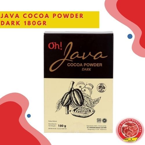 

JAVA COCOA POWDER DARK 180GR