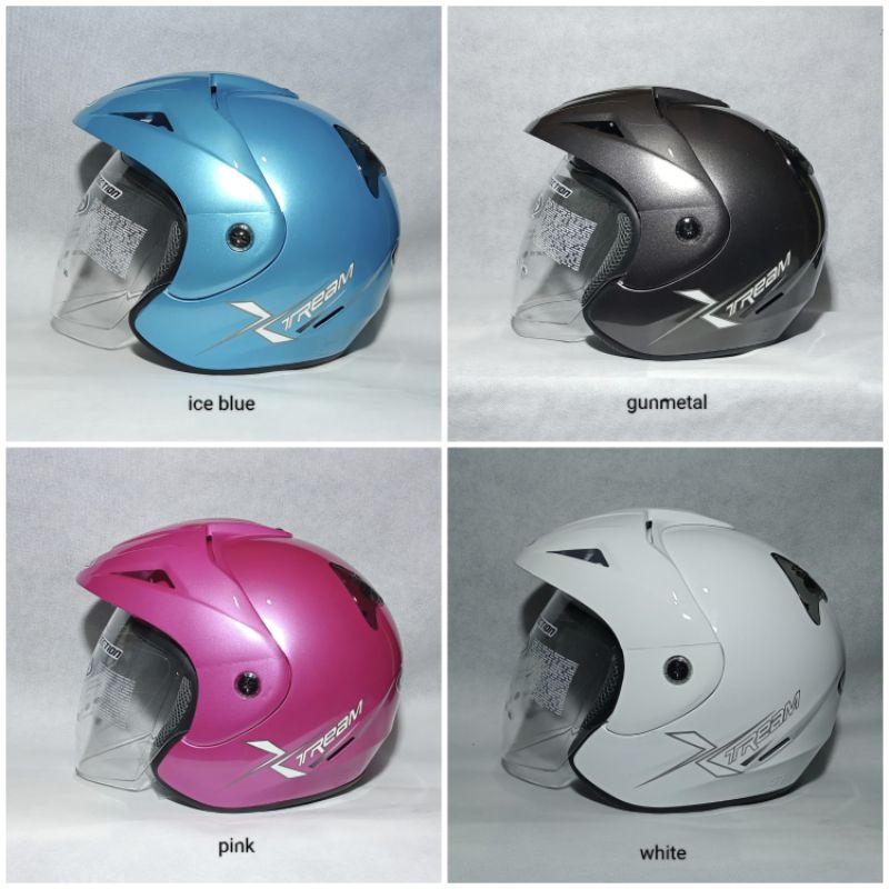 HELM HALF FACE HELM VOG XTREAM POLOS ORIGINAL VOG 100% FREE PAKING BUBLEWRAP DAN KARDUS