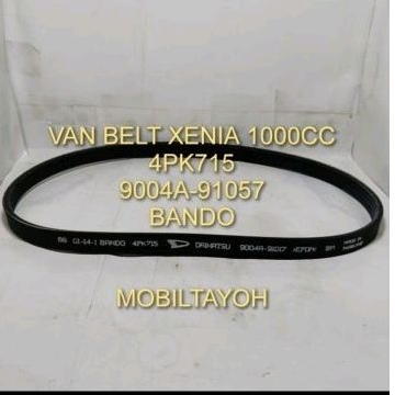 VAN BELT TALI KIPAS XENIA 1000CC 4PK715 PANBEL