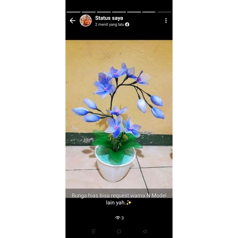 bunga anggrek/ BUNGA stoking