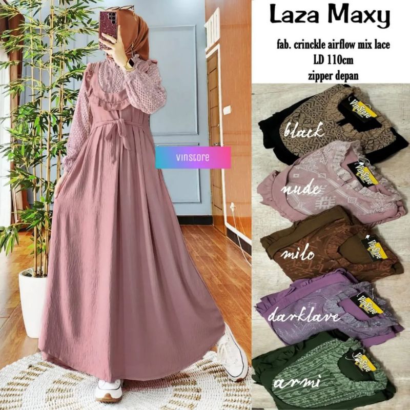 GAMIS LAZA MAXI JUMBO GAMIS KEINGKLE MIX BRUKAT MALIKA GAMIS TERBARU