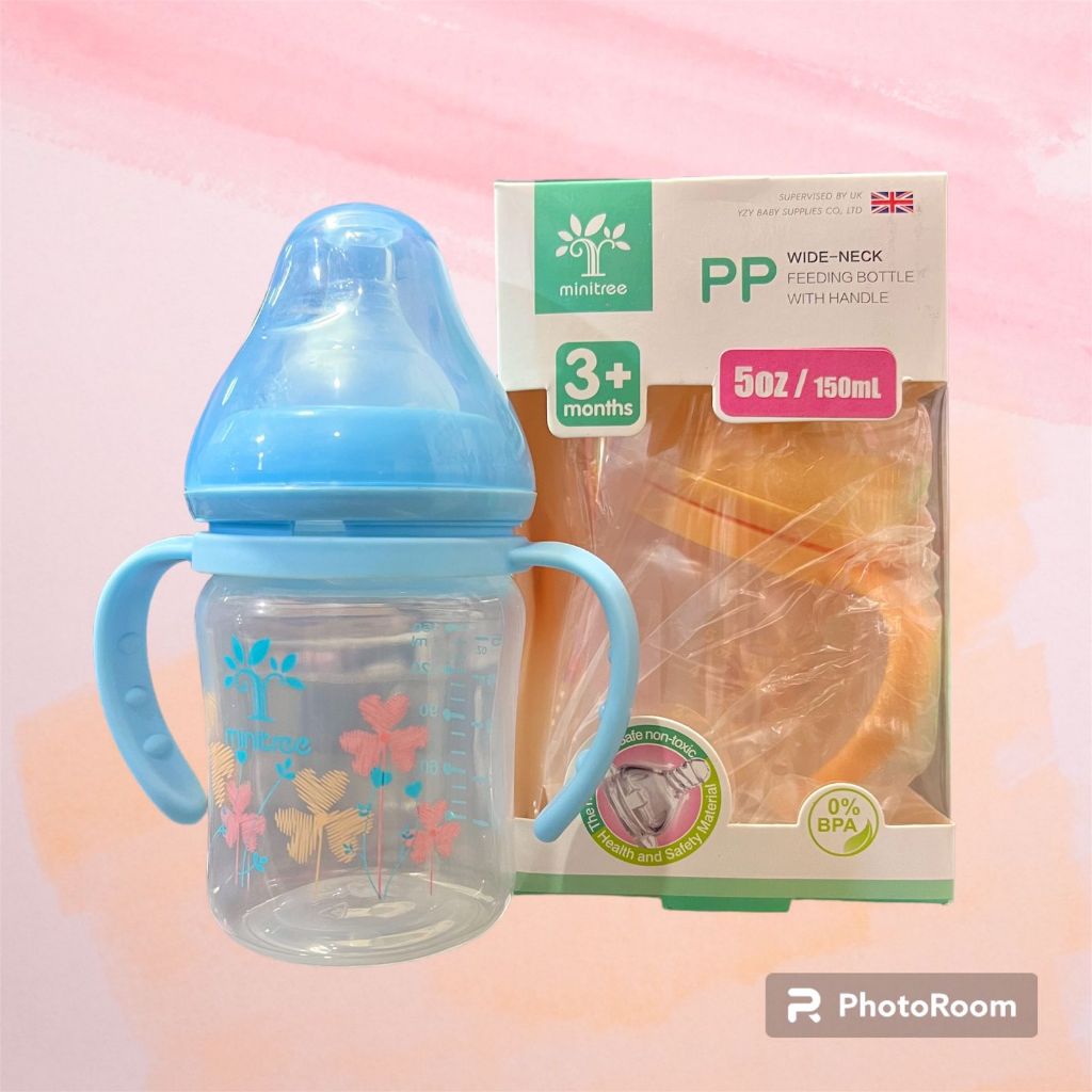 Botol Susu Minitree Dengan Pegangan Kecil 150ml