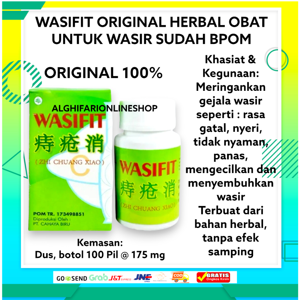 Wasifit Zhi Chuang Xiao ORIGINAL 100 pil obat wasir PALING MANJUR AMAN