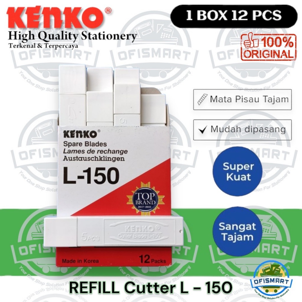

Kenko Refill Blade L 150 | Isi Cutter | @1Ktk=12 Tube