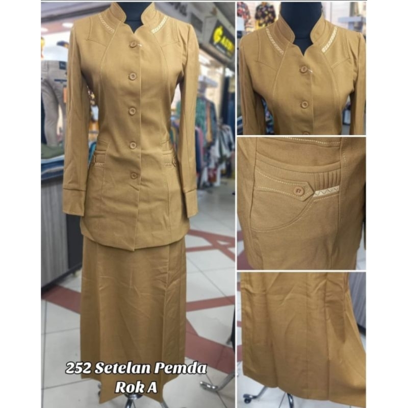 SERAGAM PEMDA BLAZER KEKI SERAGAM PDH KEKI MUDA