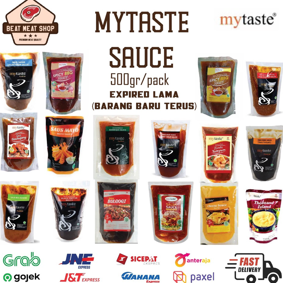 

➦✫✢ MyTaste Sauce Saus Teriyaki /Jamur Mushroom /BBQ Barbeque / Lada Hitam