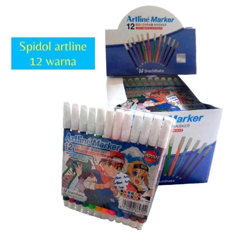 

Spidol kecil 12 warna ARTLINE / Coloring Marker
