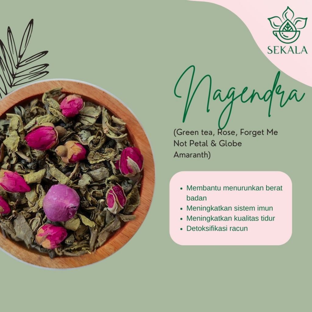 

NAGENDRA Tea Blend / Artisan Tea Blend / Teh Bunga / Tisane / Sekala Tea - 10gr