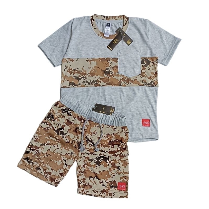 Baju setelan anak laki laki army 2-12 tahun