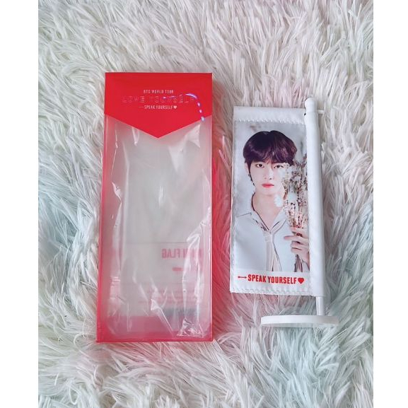 BTS V MINI FLAG LOVE YOURSELF SPEAK YOURSELF OFFICIAL TAEHYUNG LYS SYS