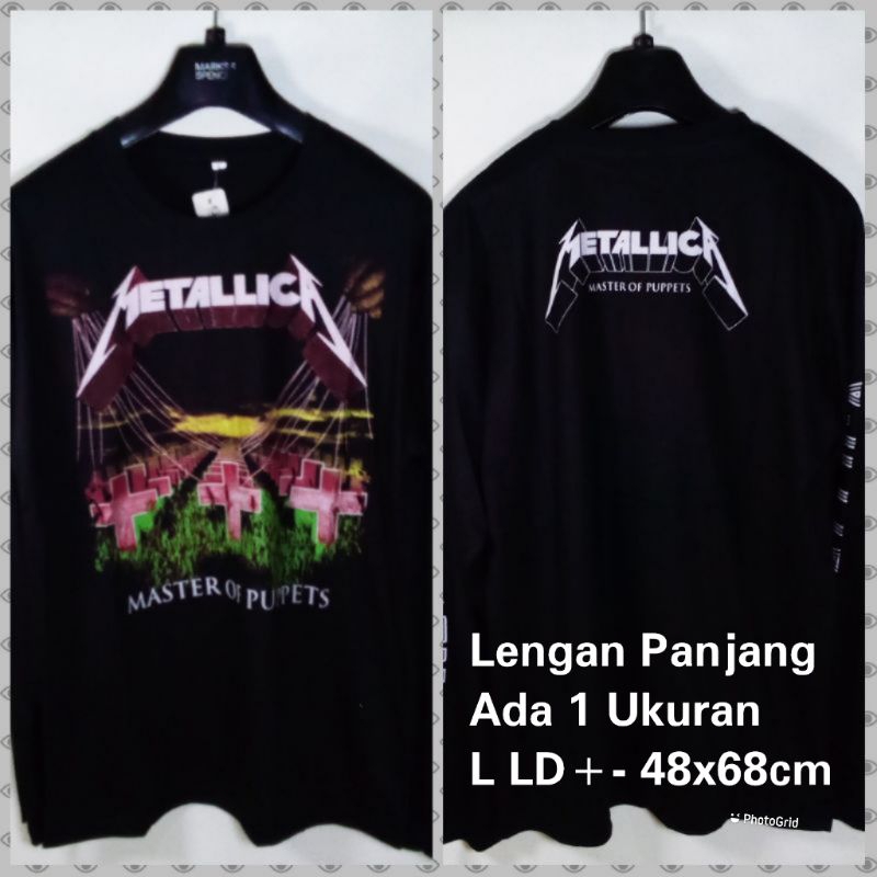 Kaos Band Metallica Master Of Puppets Lengan Panjang