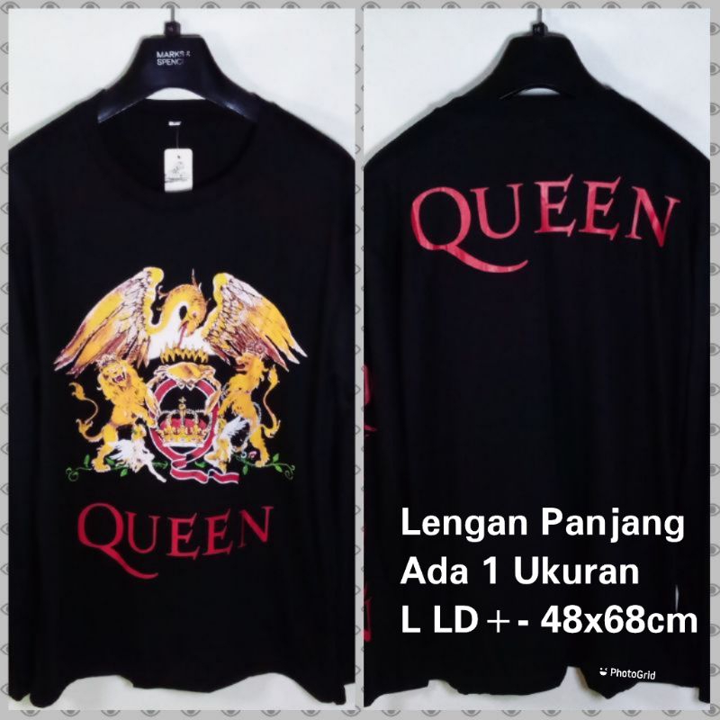 Kaos Band Metal Queen Lengan Panjang