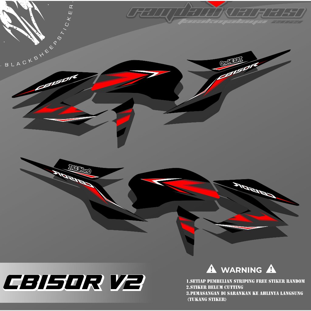 STRIPING CB150R STREETFIRE - STIKER CB150R NEW - STRIPING CB150R V2