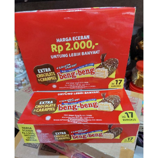 

Model Baru BENG BENG WAFER COKLAT BENGBENG 1 BOX ISI 17 PCS X 25 Gram BENG-BENG