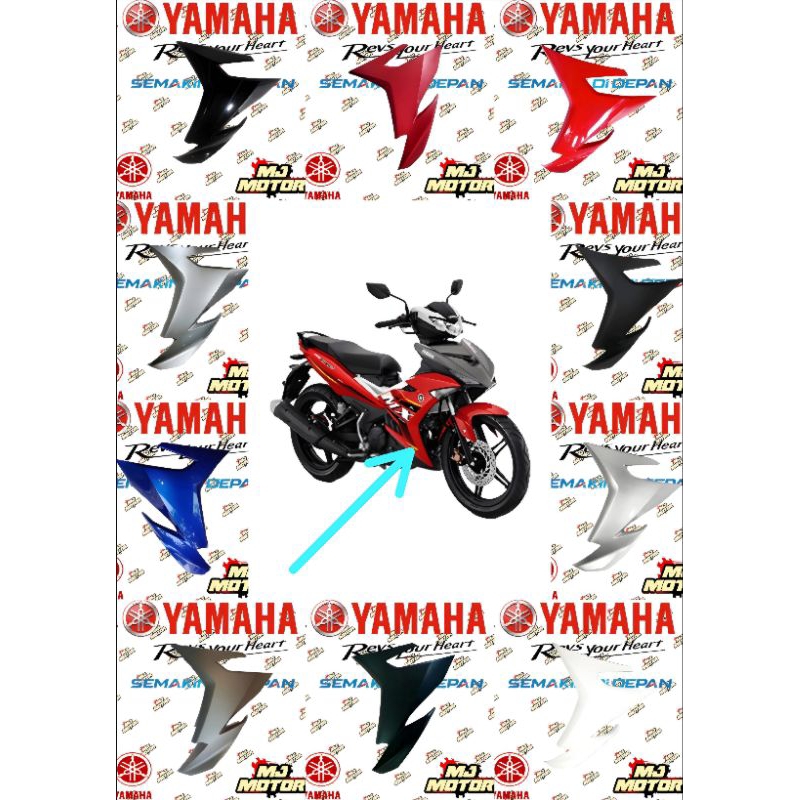 SAYAP DEPAN JUPITER MX KING KIRI KANAN ORIGINAL YAMAHA 2PV-F835V-00 2PV-F835U-00