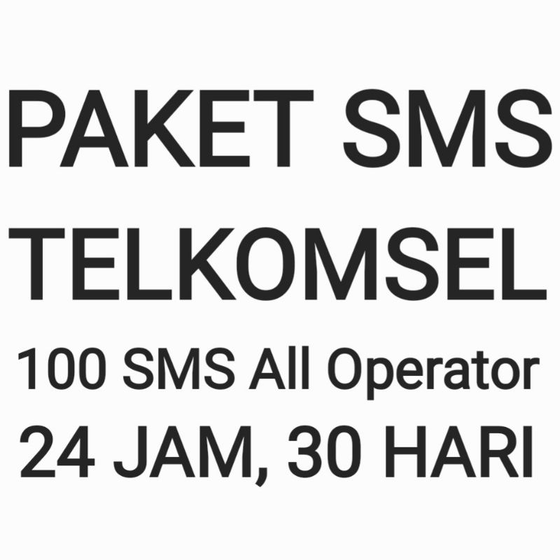 **[CHAT DULU SEBELUM ORDER]Paket SMS Pesan Telkomsel 30 Hari Bulan Sebulan Bulanan 24 Jam All Semua 