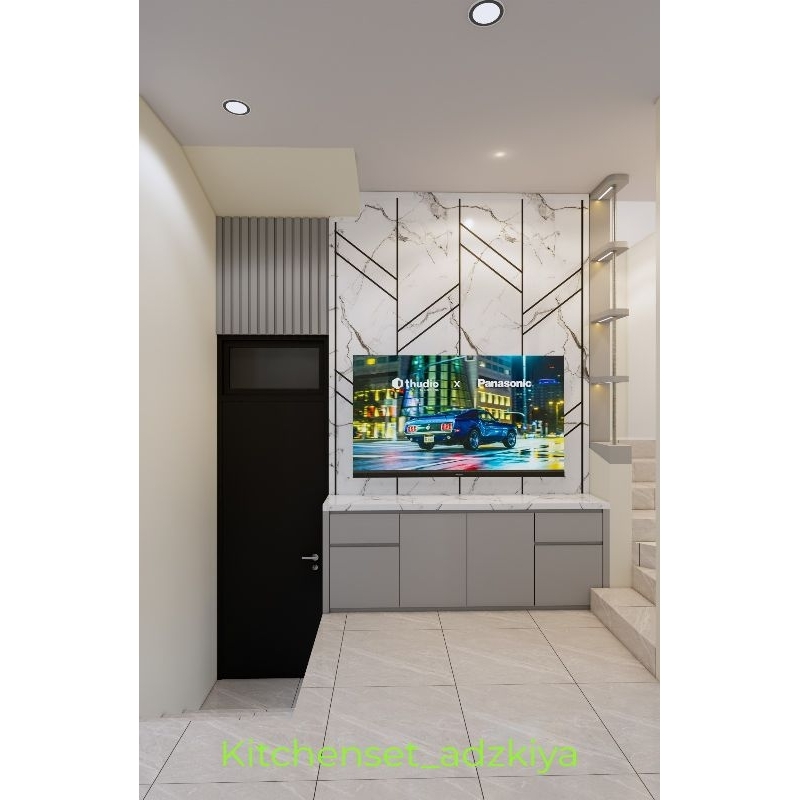 Backdrop TV minimalis / backdrop TV custom