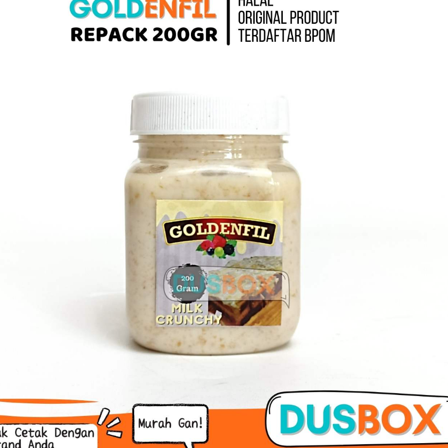 

Ready Goldenfil Choco Crunchy / Spread Repack 200 gr / Selai Goldenfil / Selai Roti