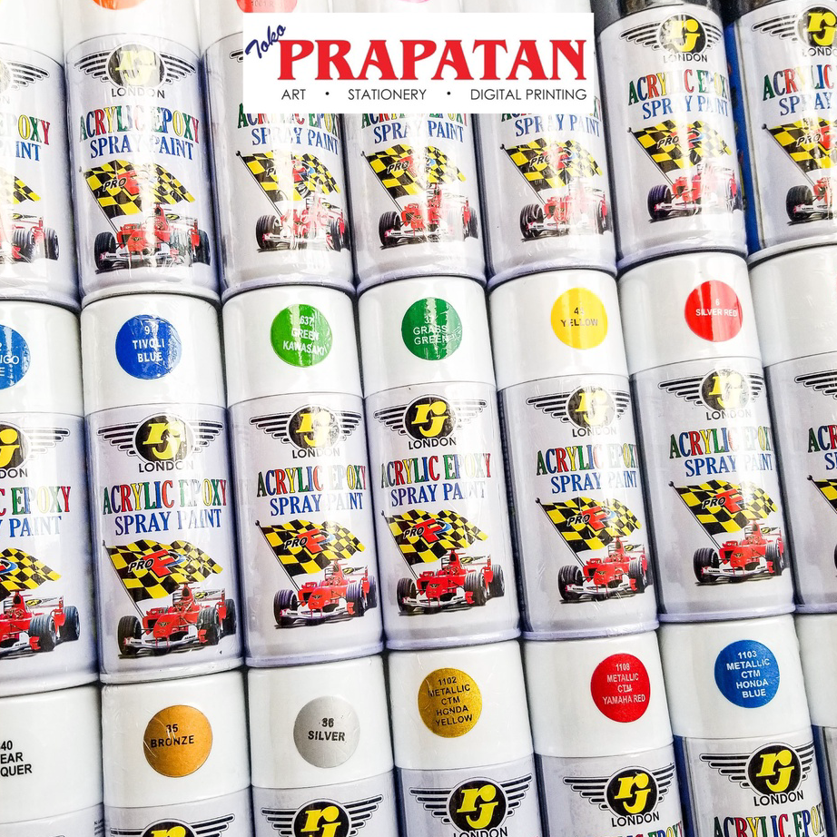 

Ready Stock RJ London Acrylic Epoxy Spray Paint 150cc / Cat Pilox /Cat Piloks Promo