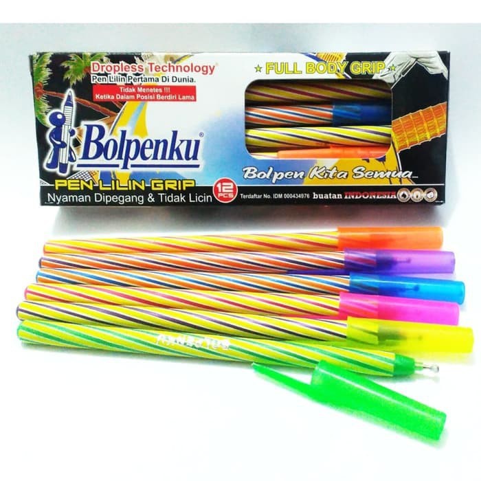 

SELUSIN ( 12 PCS ) Pulpen Lilin Bolpenku Bolpen Lilin Bolpenku