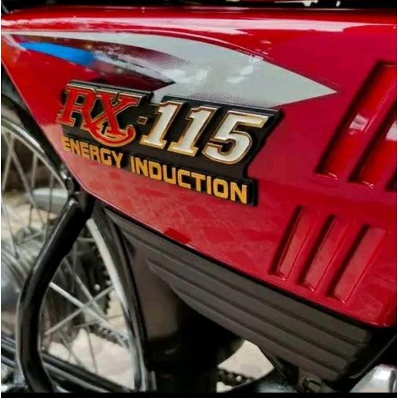 Emblem Box Tutup Aki RX 135 King RX 115 Spesial Thailand Malaysia Set Kanan Kiri