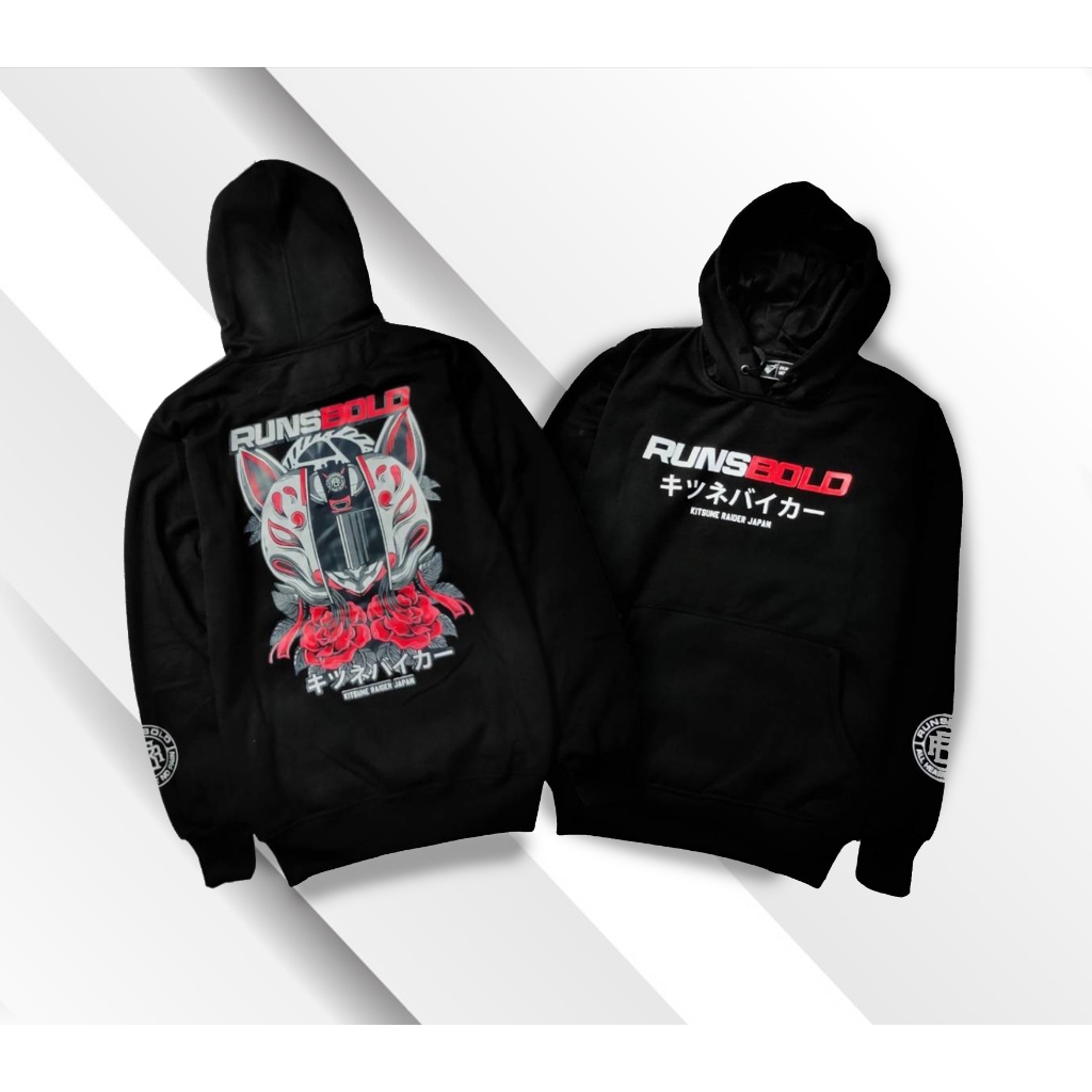 SWEATER HOODIE KITSUNE RIDER JEPANG SUNMORI SIZE M L XL JEPANG SUNMORI KITSUNE RIDER