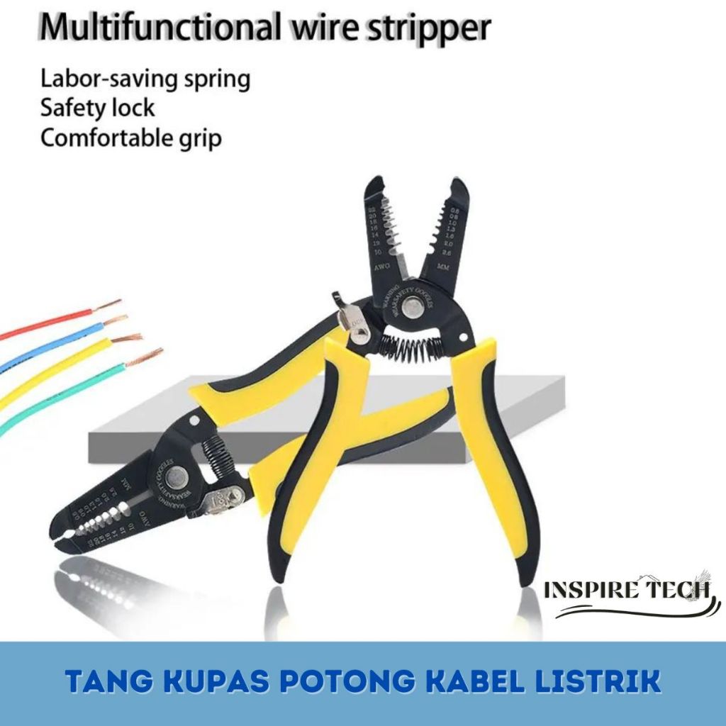 Tang Potong Multigungsi Gunting Kawat Serbaguna Tang Potong Cable
