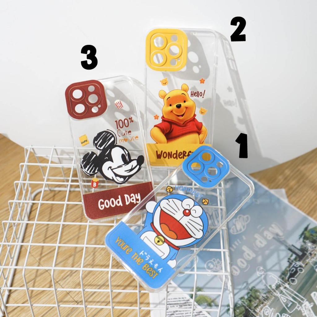 [TP03] Softcase Clear Motif Oppo | Sam | Real | Inf | Red | Ip | Viv | Case Bening | Kesing Hp