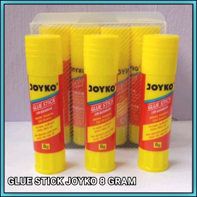 

1 Pak Glue Stick Joyko 8 Gram / Lem Kertas Stik Isi 12 Pcs