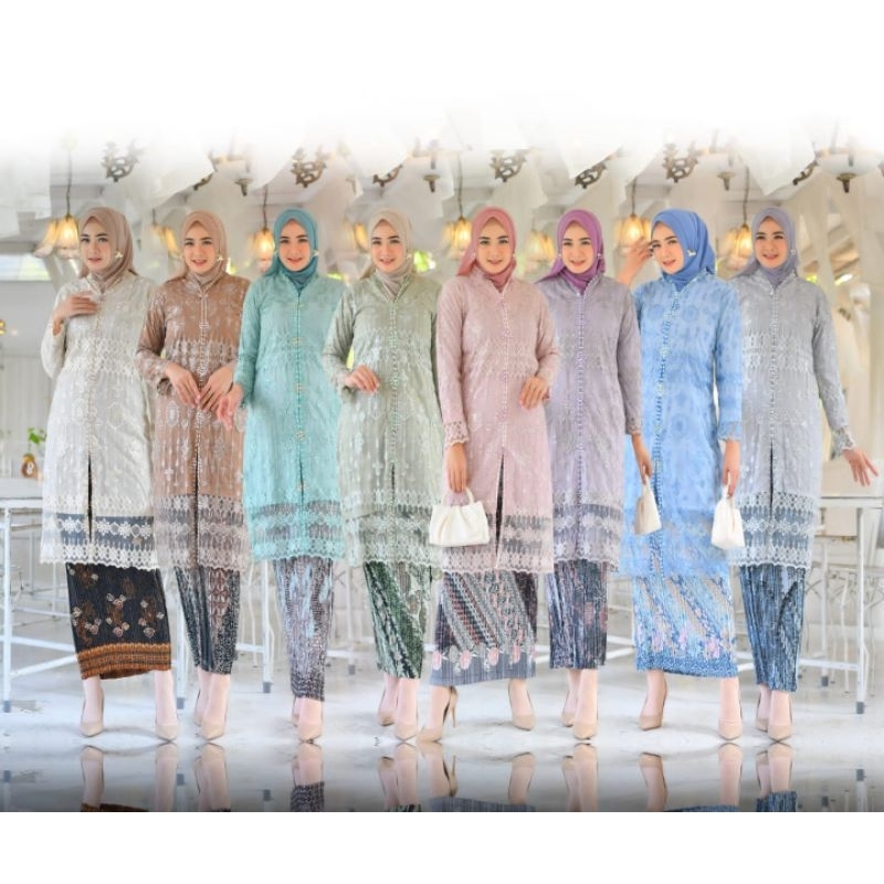 stelan kebaya kartini busui Aldi / kebaya jumbo / kebaya terbaru / kebaya murah / kebaya lebaran / k