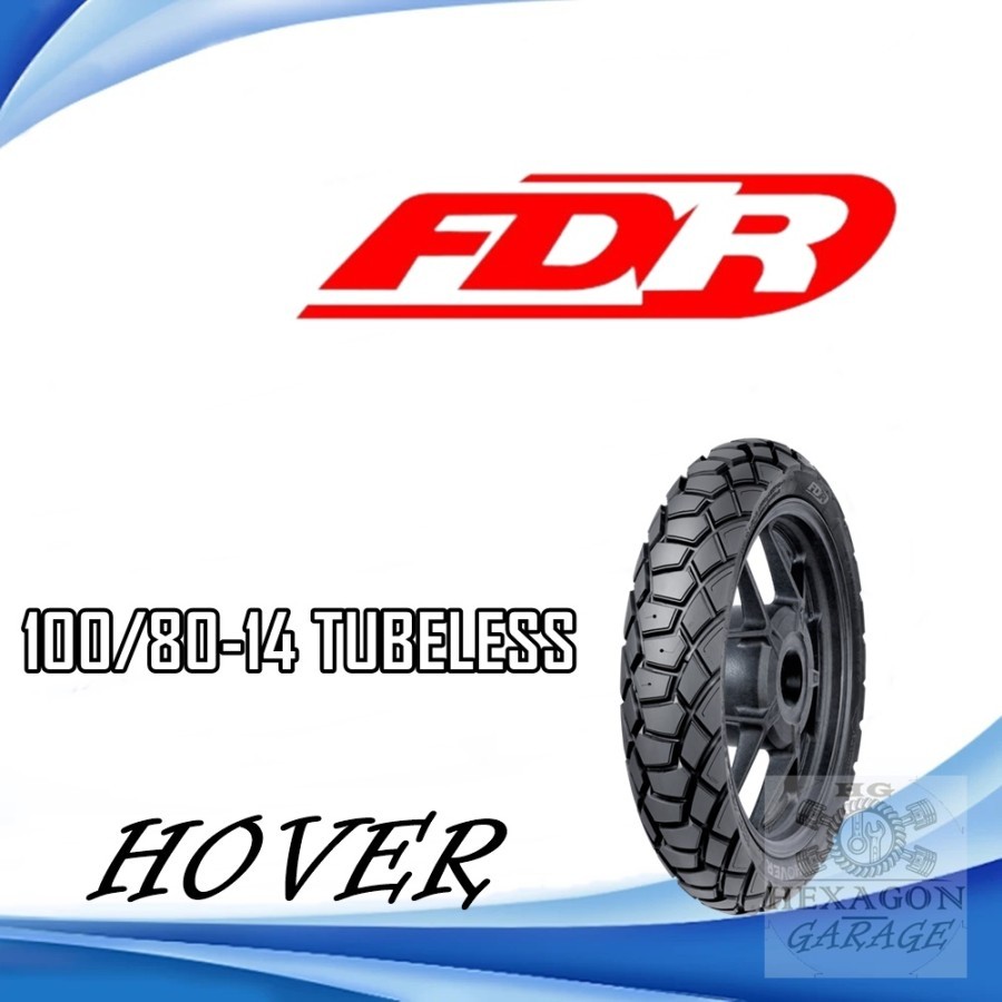 Ban Motor FDR Hover 100/80-14 Tubeless Ring14