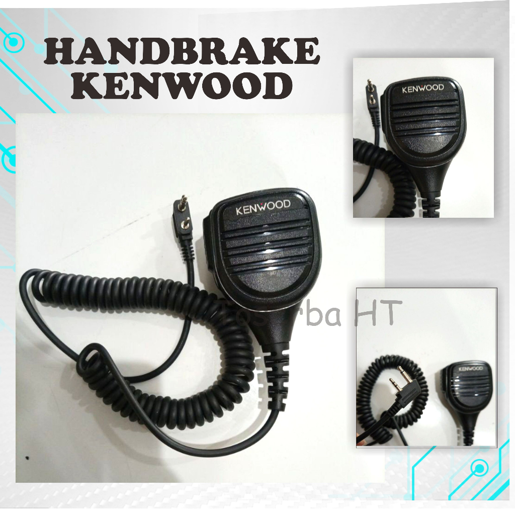 Handbrik Kenwood, handbrake speaker mic eksternal KENWOOD Handbrik HT Kenwood,