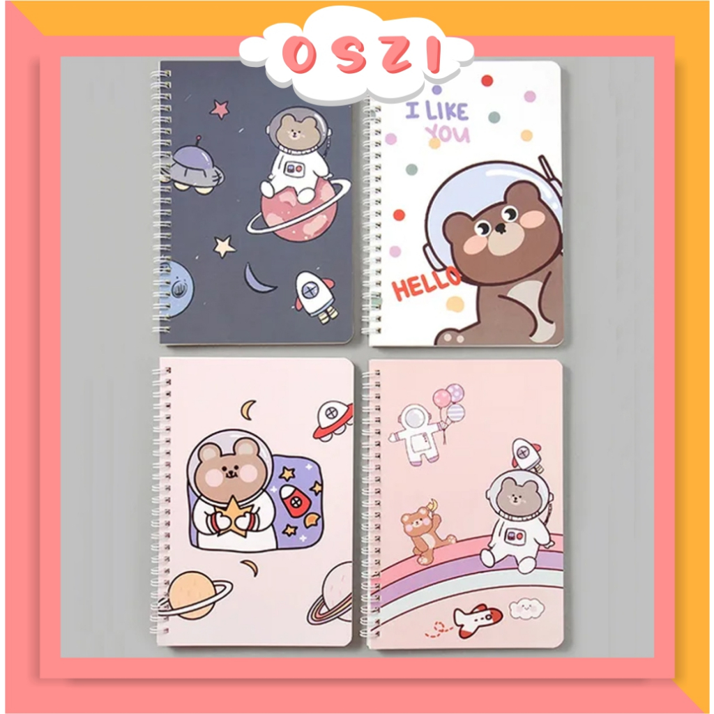 

❄ OSZI ❄ Buku Tulis Spiral A5 Notebook Ring A5 Bunga Aesthetic / Notebook Journal / Buku Tulis A5 Spiral Notebook S105