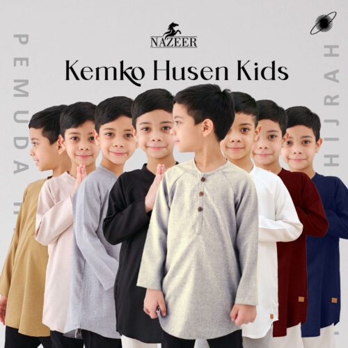 Baju koko Anak Laki Laki Muslim Kemeja Kurta Pria Pakistan Premium Terbaru Lengan Panjang Warna Puti