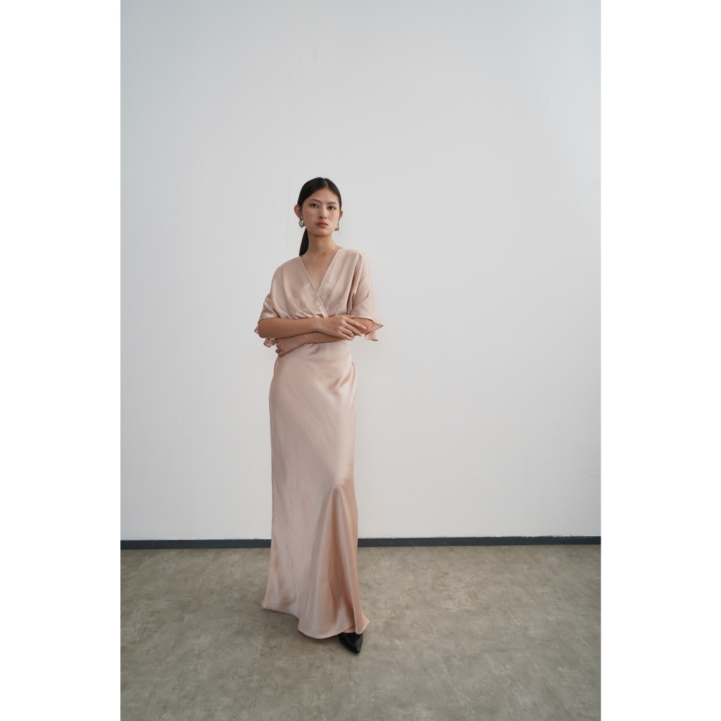 PAFON Lily Dress - Champagne